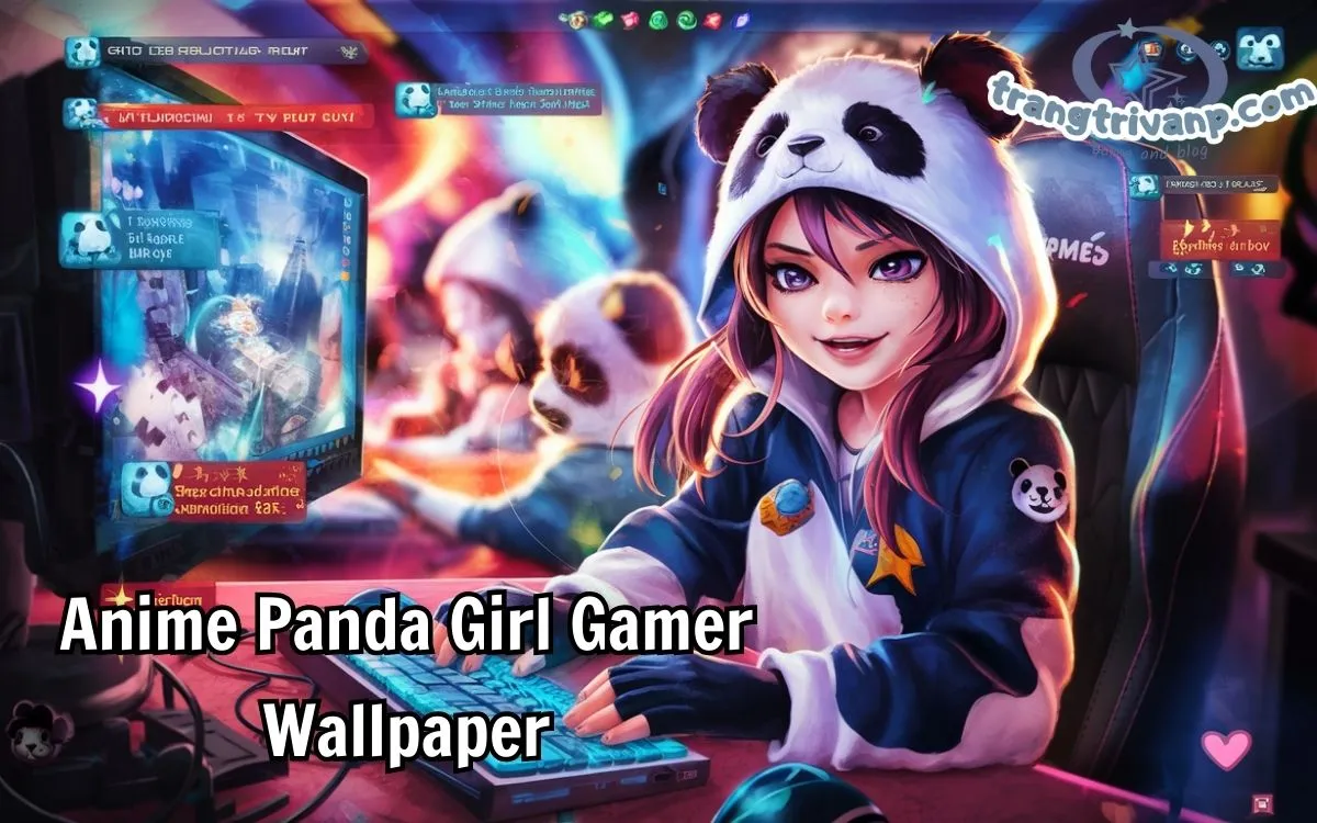 Anime Panda Girl Gamer Wallpaper: A Perfect Choice for Anime and Gaming Fans